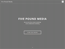 Tablet Screenshot of 5poundmedia.com